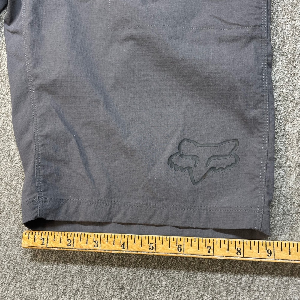 Fox Racing Ranger Mountain Bike Shorts Mens 30 Gray MTB Ripstop Zipper Pockets - Picture 7 of 12